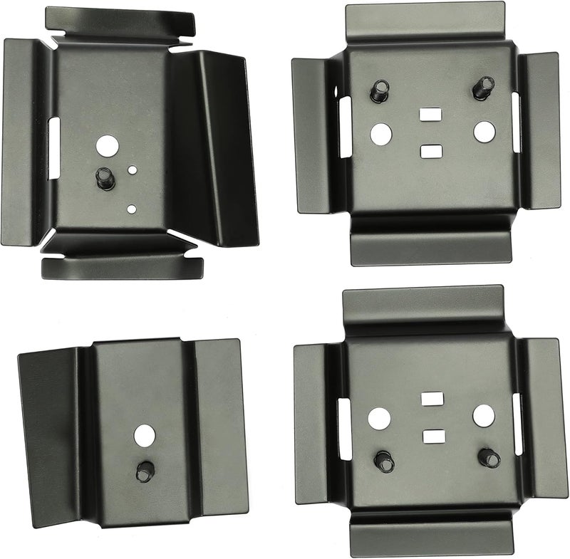 Kojem Seat Brackets Compatible with 1978-1988 Buick Regal, Chevrolet Monte Carlo, Oldsmobile Cutlass Supreme, Pontiac Grand Prix, GMC Caballero Any G-Body Vehicle Rail Mounting Bracket - 4 Piece Set - Image 1